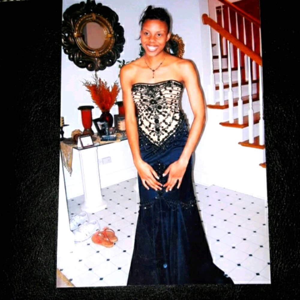 Sherry Hill Couture Bedazzled  Prom Dress - Picture 6 of 9
